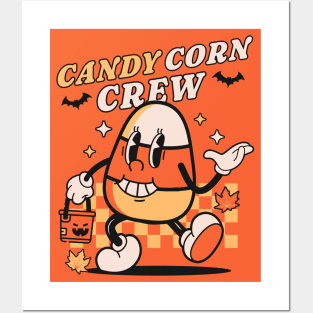 Candy Corn Crew Halloween - Retro Vintage Candy Corn Costume Posters and Art